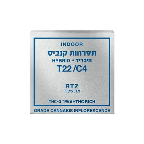 תפרחות CannaBar אר טי זד T22/C4 היבריד