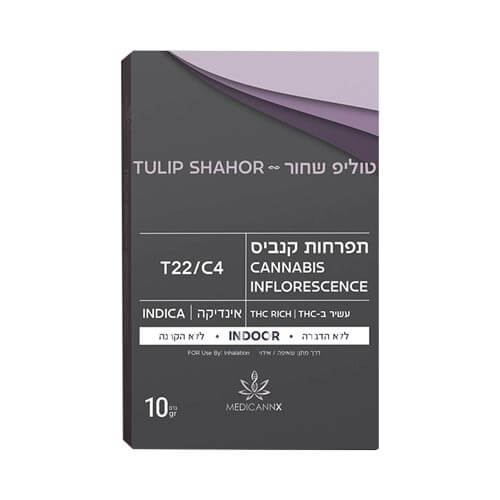 תפרחות MedicannX טוליפ שחור T22/C4 אינדיקה