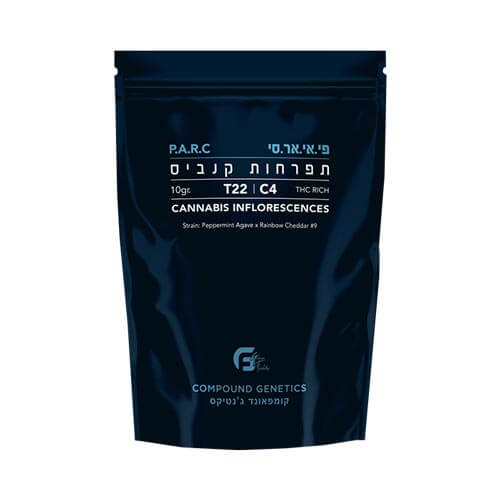 תפרחות Compound Genetics פי אי אר סי T22/C4 היבריד